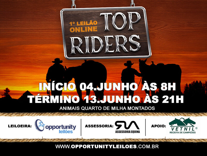 LEILÃO ONLINE TOP RIDERS - QM