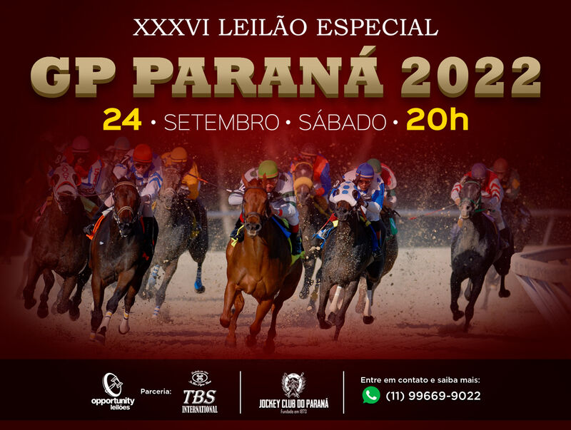 XXXVI LEILÃO ESPECIAL GP PARANÁ 2022