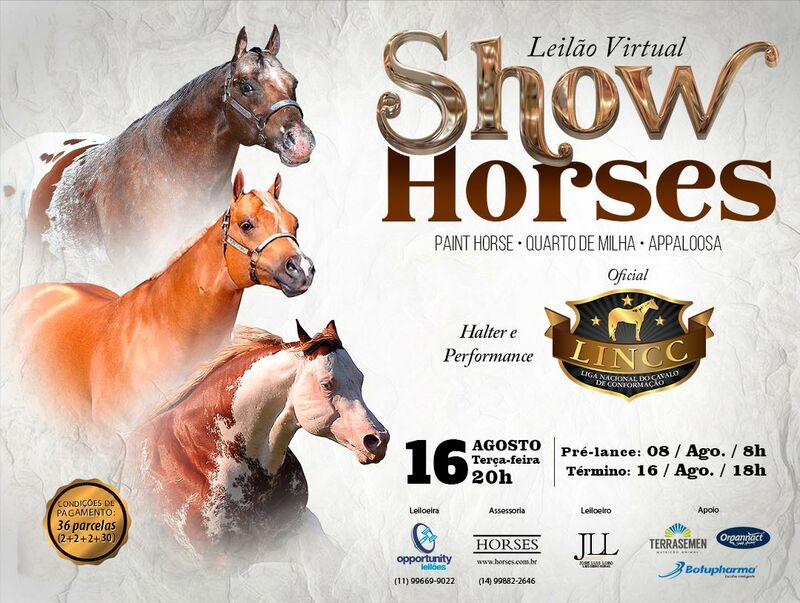 LEILÃO VIRTUAL SHOW HORSES