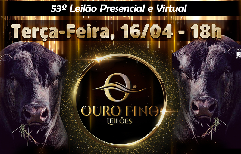 53º LEILÃO PRESENCIAL OURO FINO LEILÕES