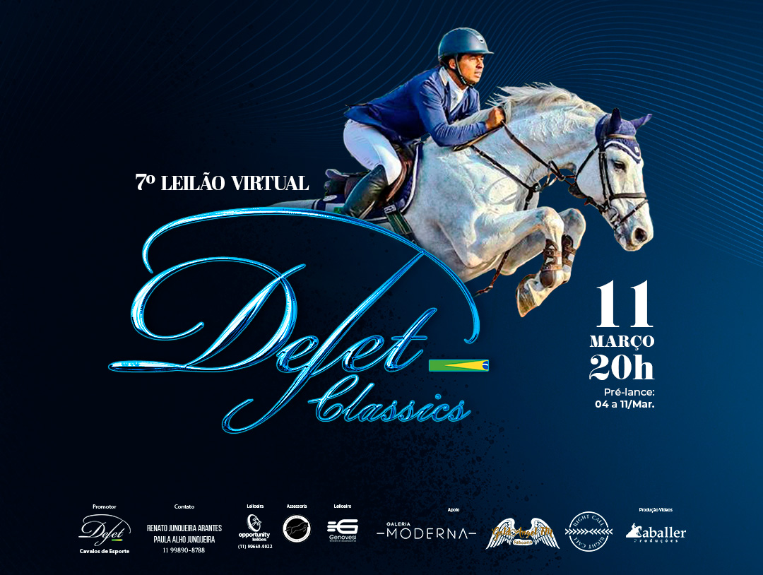 7º LEILÃO DEJET CLASSICS