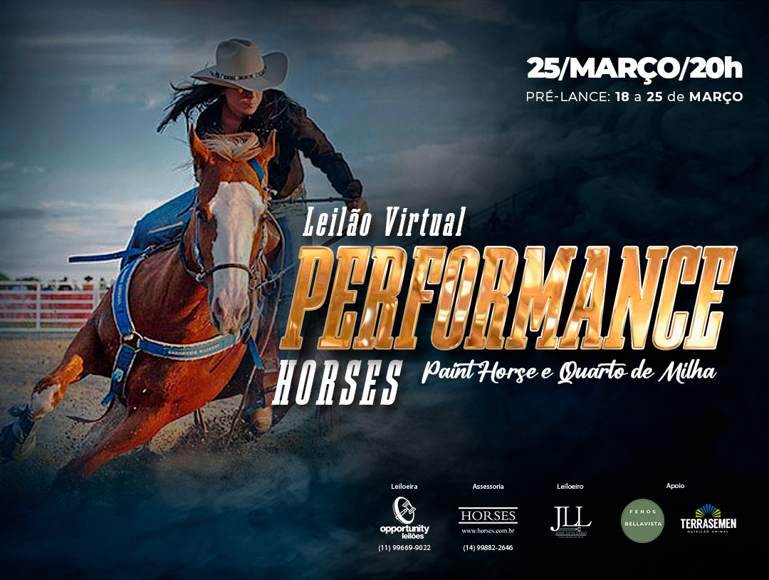 LEILÃO VIRTUAL PERFORMANCE HORSES