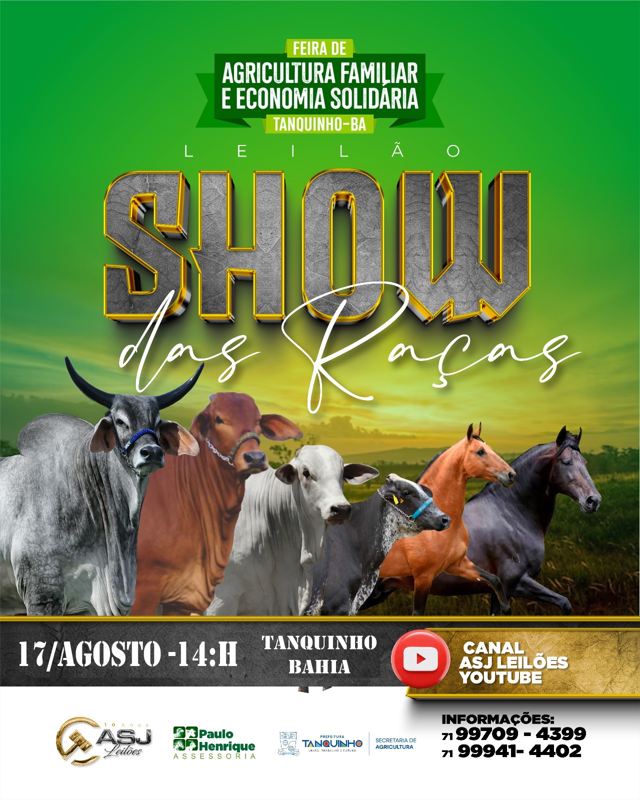 LEILÃO SHOW DAS RAÇAS  - TANQUINHO