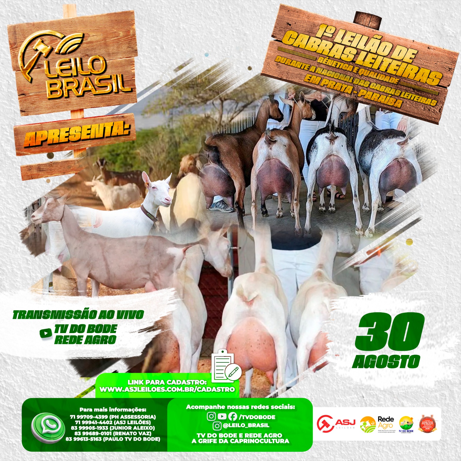 1º LEILÃO DE CABRAS LEITEIRAS  EXPOPRATA