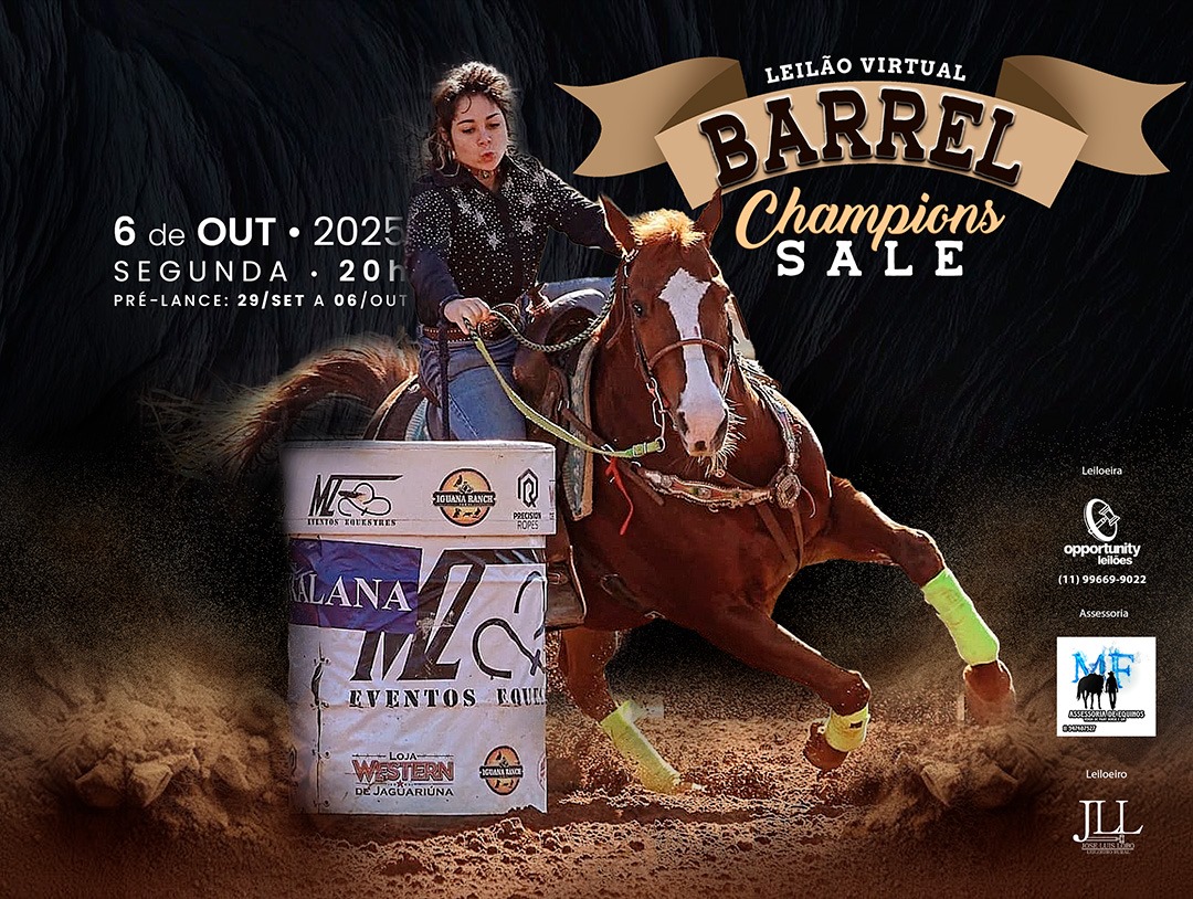 LEILÃO VIRTUAL BARREL CHAMPIONS SALE