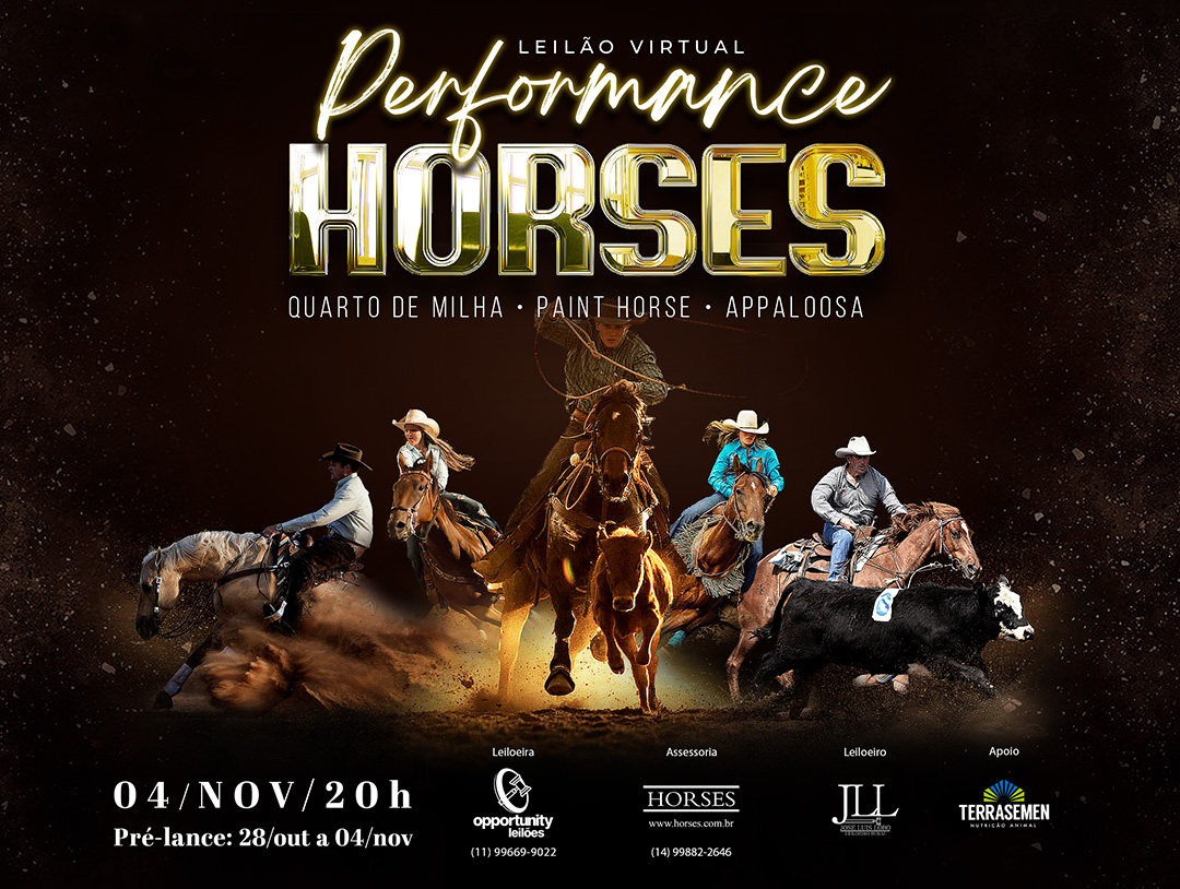 LEILÃO VIRTUAL PERFORMANCE HORSES