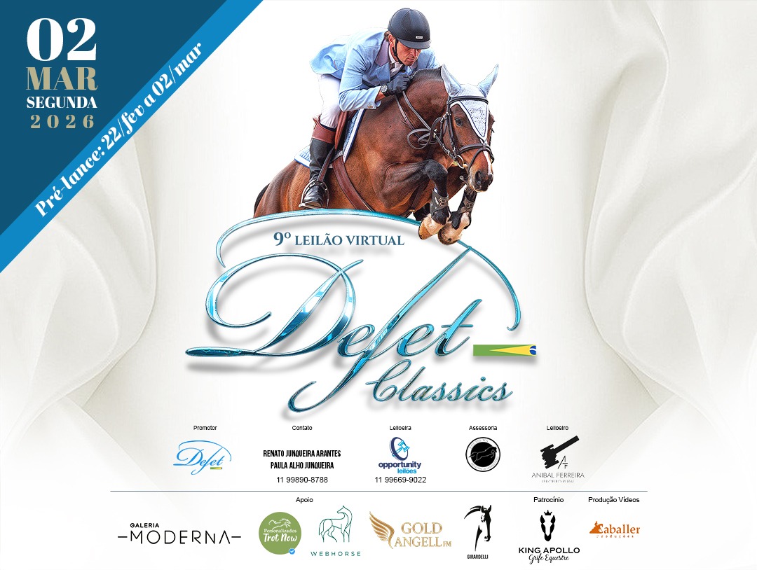 9° LEILÃO VIRTUAL DEJET CLASSIC'S