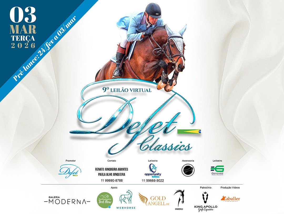 9° LEILÃO VIRTUAL DEJET CLASSIC'S