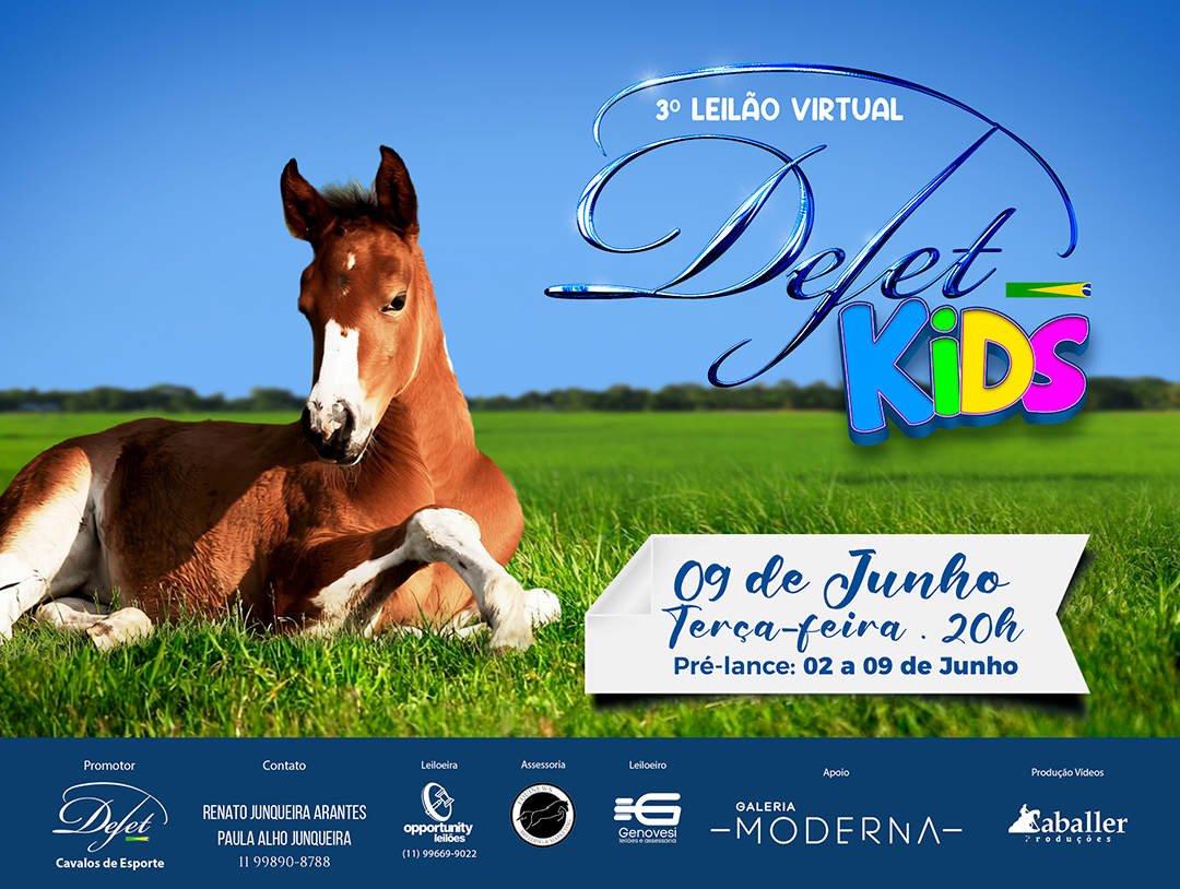 3° LEILÃO DEJET KIDS